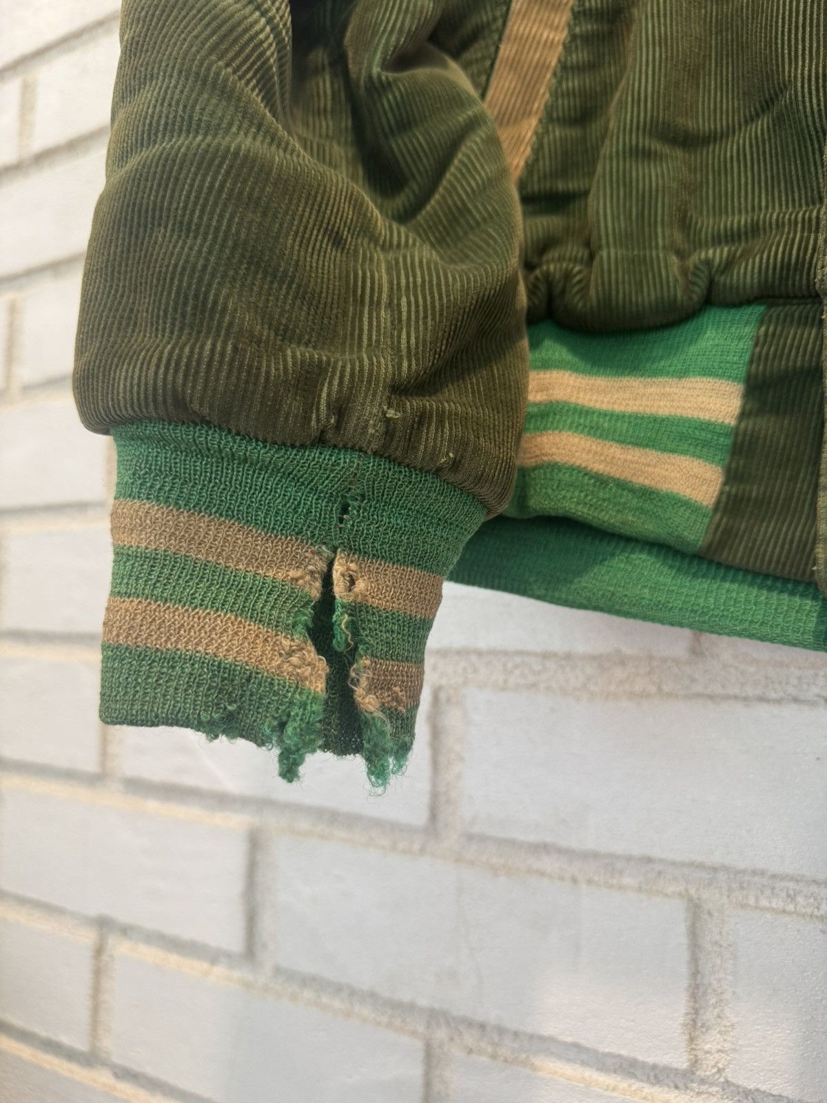Vintage Vintage 1950s Green Corduroy Varsity Jacket Empire Size US M / EU 48-50 / 2 - 6 Thumbnail