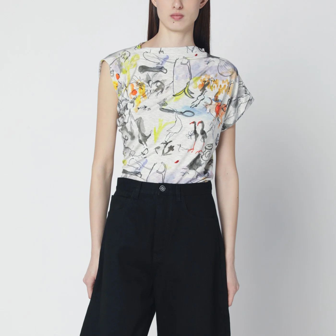 Vivienne Westwood o1d2blof0526 Short Sleeve T-Shirt in Multicolor Size L / US 10 / IT 46 - 5 Thumbnail