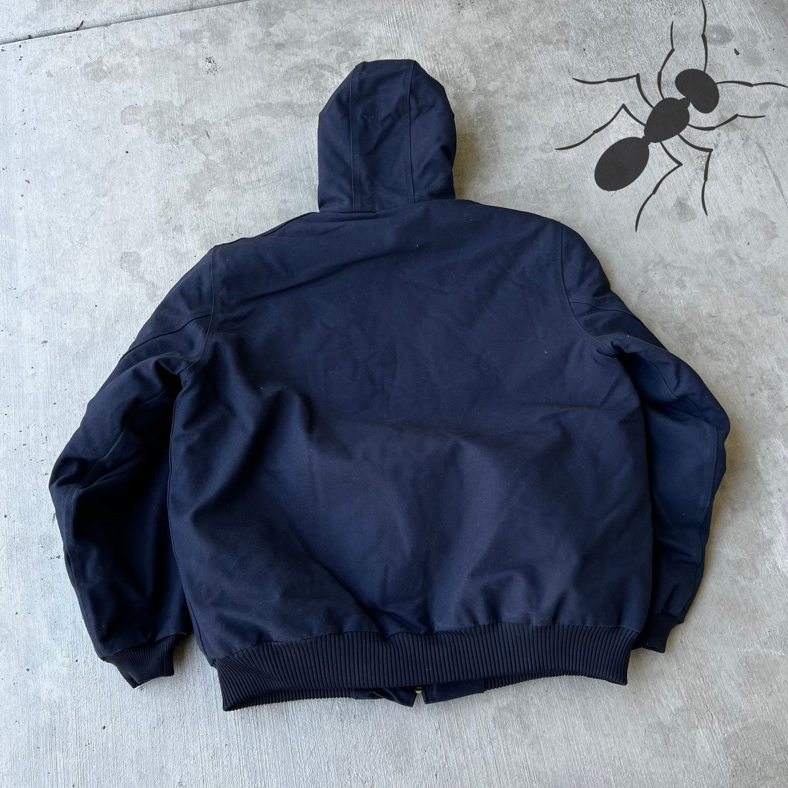 Carhartt × Vintage Carhartt J140 DNY blue hooded work wear jacket Size US XL / EU 56 / 4 - 6 Thumbnail