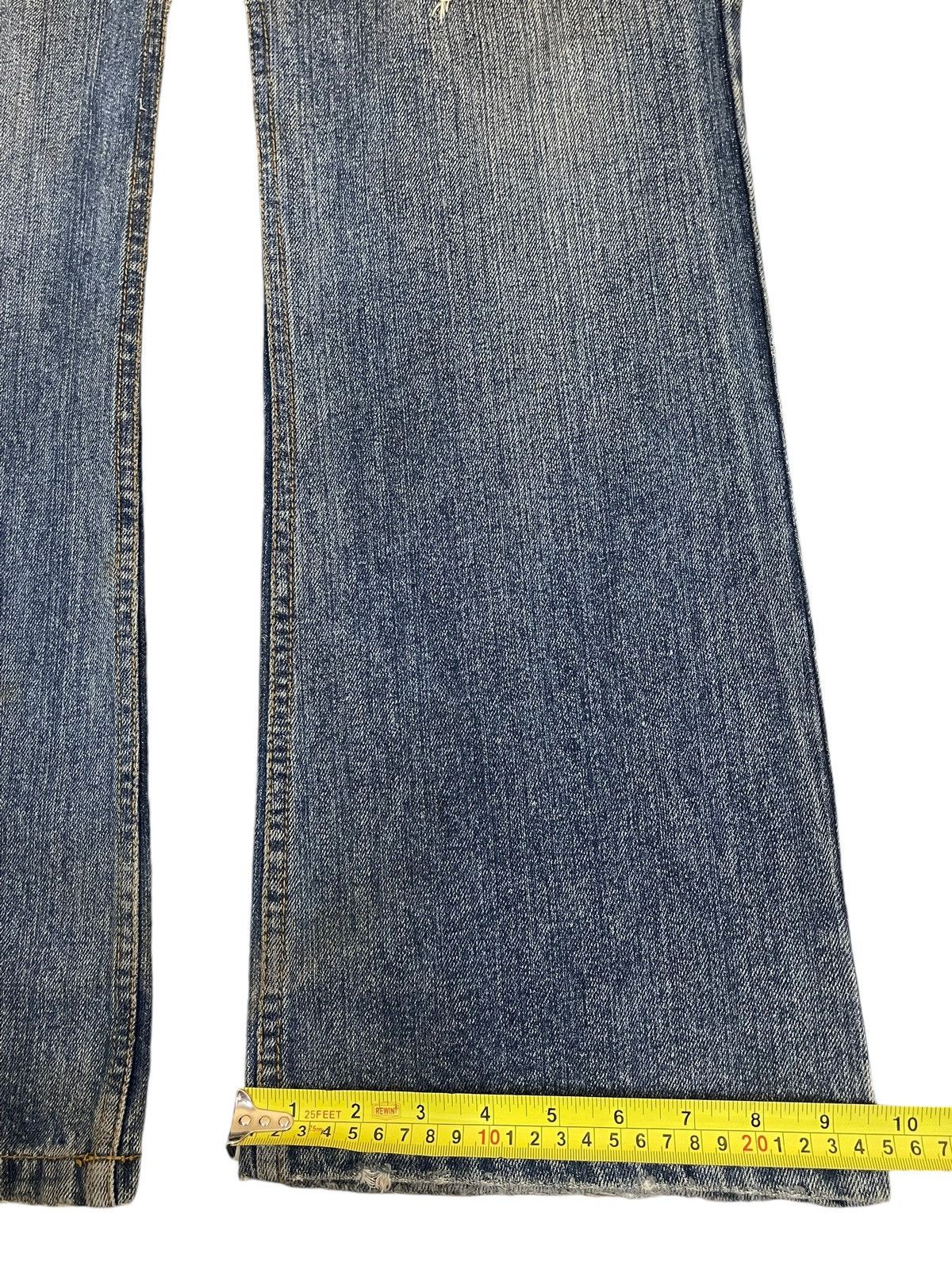 14th Addiction Vintage Japanese Nylaus Mud Wash Distressed Wide Leg Jeans Size US 32 / EU 48 - 17 Thumbnail