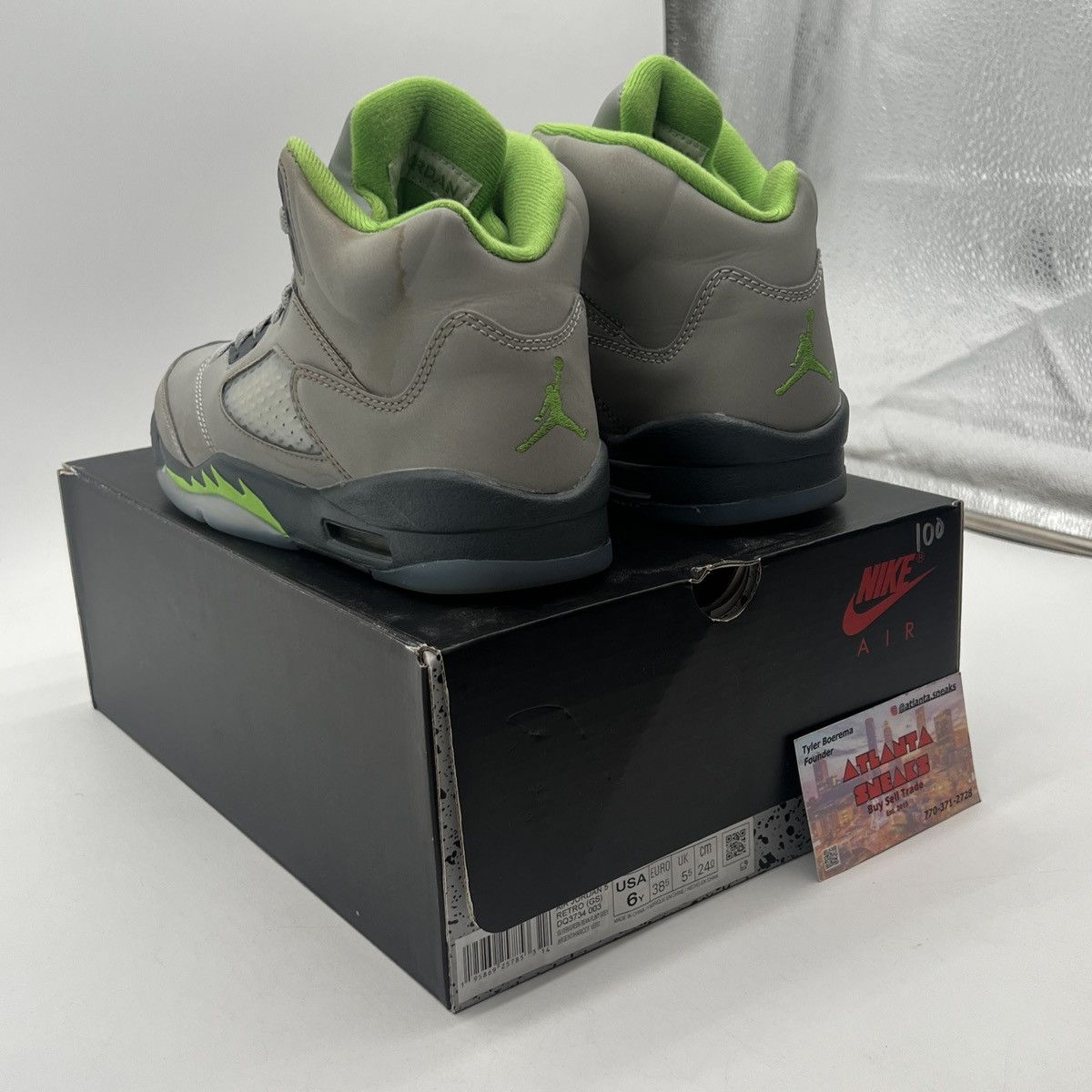 Jordan Brand Air Jordan 5 Green Bean Size US 6 / EU 39 - 4 Thumbnail
