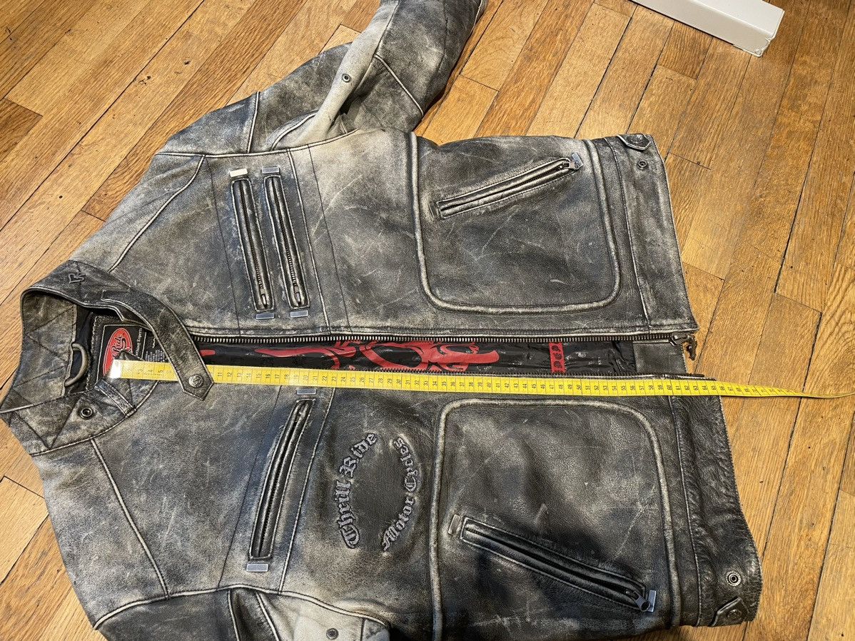 Vintage leather moto jacket Size US L / EU 52-54 / 3 - 11 Thumbnail