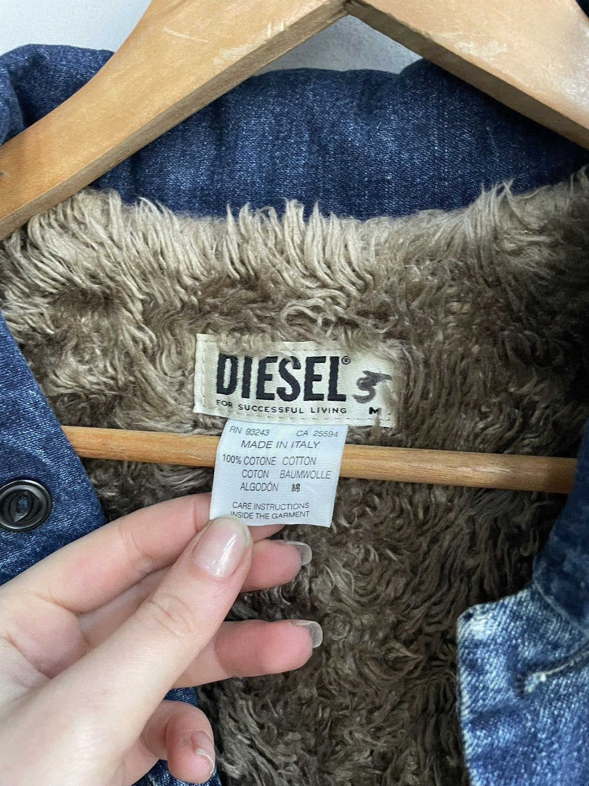 Diesel Diesel style denim fur lining jacket trucker jacket y2k Size US M / EU 48-50 / 2 - 4 Thumbnail