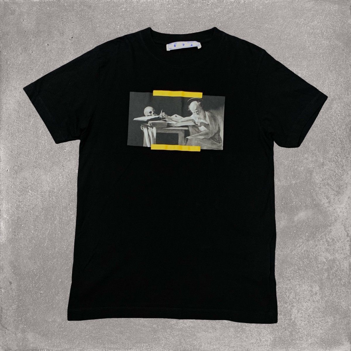 Off-White Off-White SS20 Caravaggio Square Print Slim-Fit T-Shirt