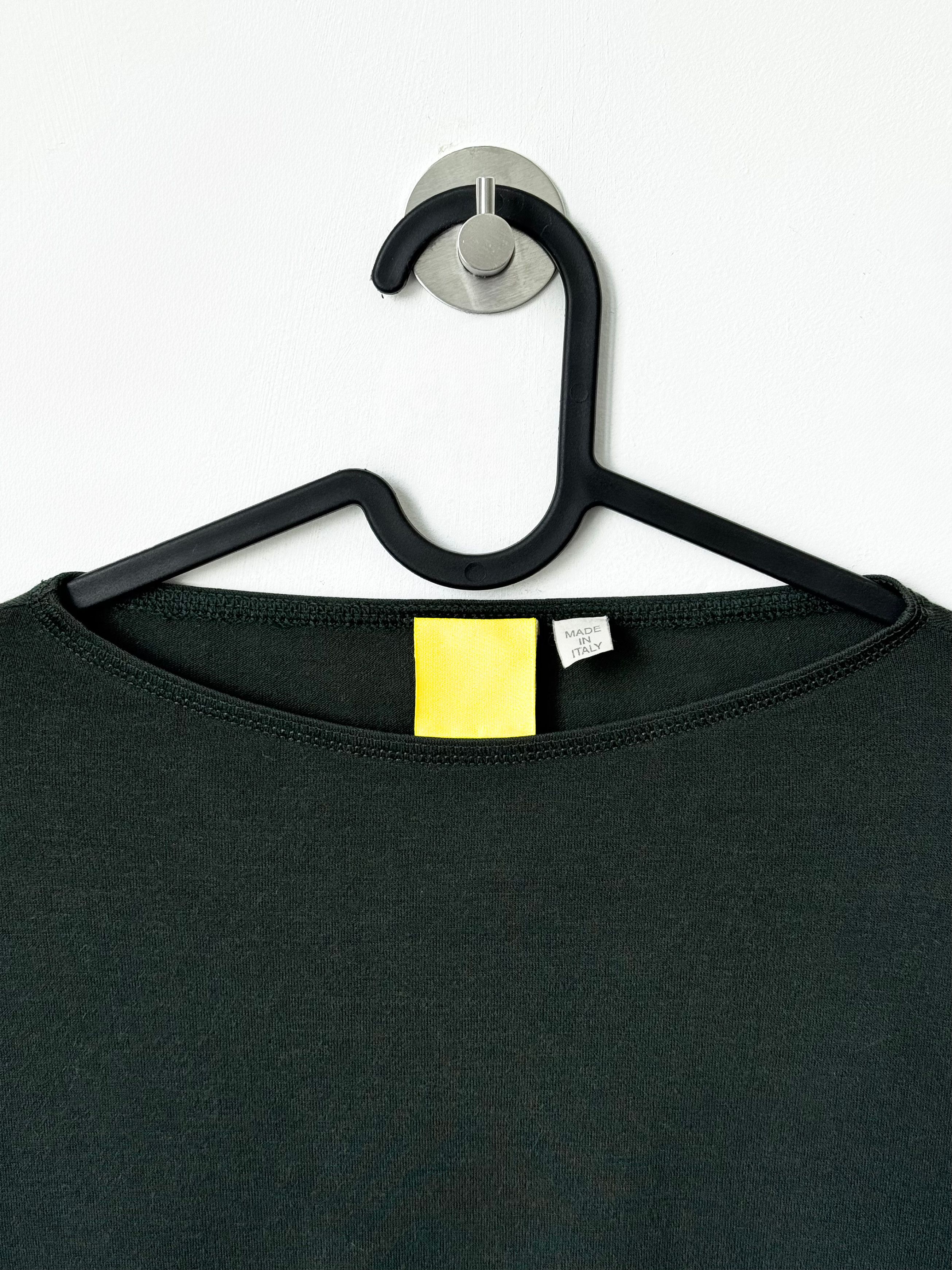 Mandarina Duck Mandarina Duck Low Armhole & Wide Neckline Green Longsleeve Size S / US 4 / IT 40 - 3 Thumbnail