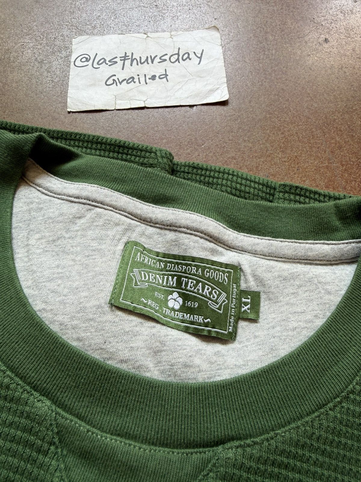 DENIM TEARS Denim Tears ADG Inc. Thermal Green XL Size US XL / EU 56 / 4 - 6 Thumbnail