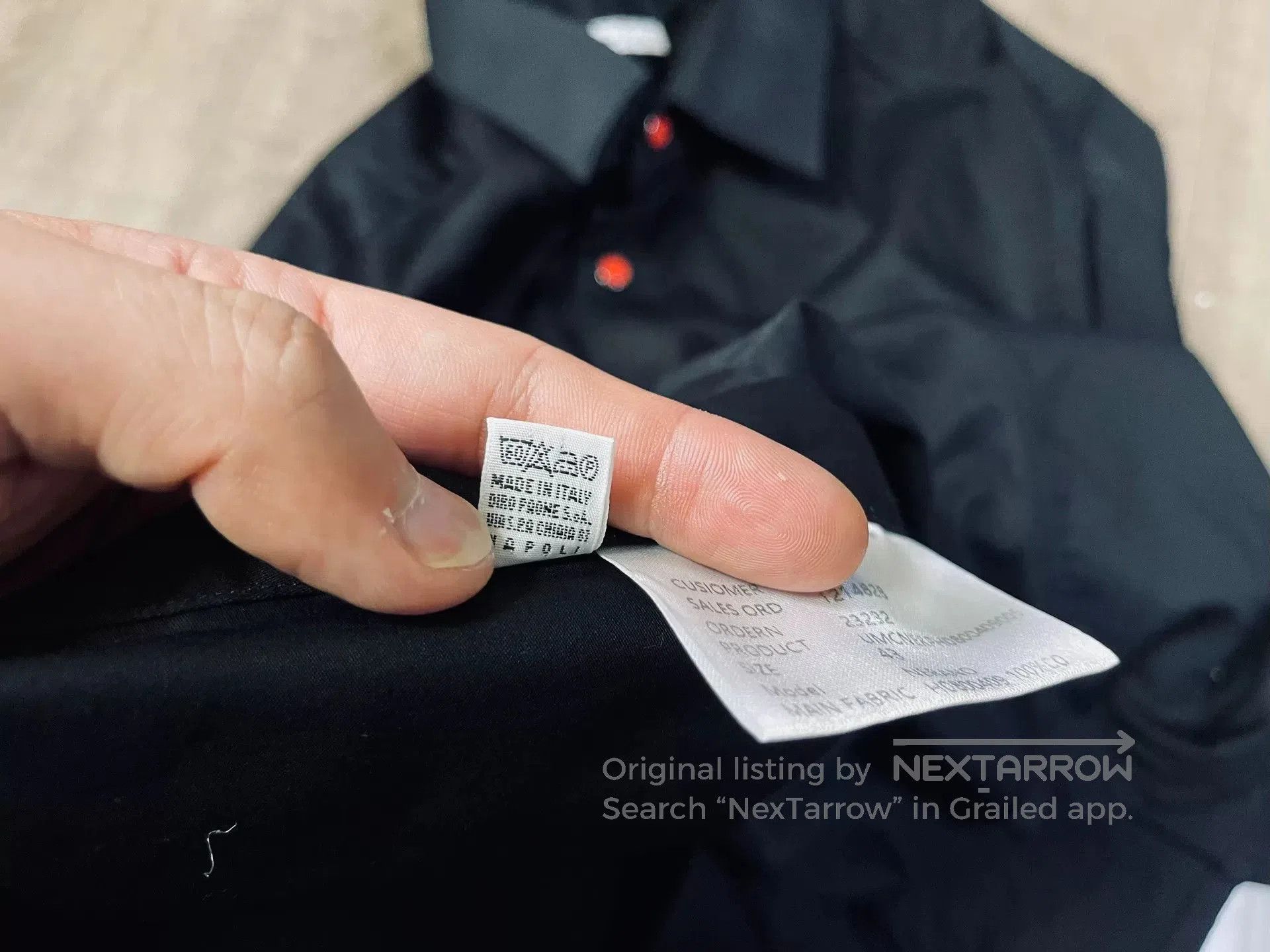 Vintage Black Tencel Cotton Long. Size US M / EU 48-50 / 2 - 5 Thumbnail