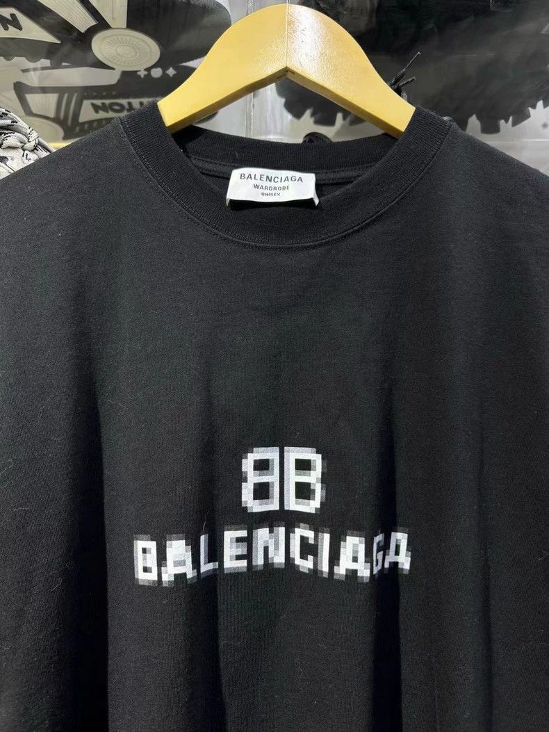 Balenciaga Balenciaga Balenciaga Black Loose Fit Short Sleeve T-Shirt Size US XS / EU 42 / 0 - 3 Thumbnail