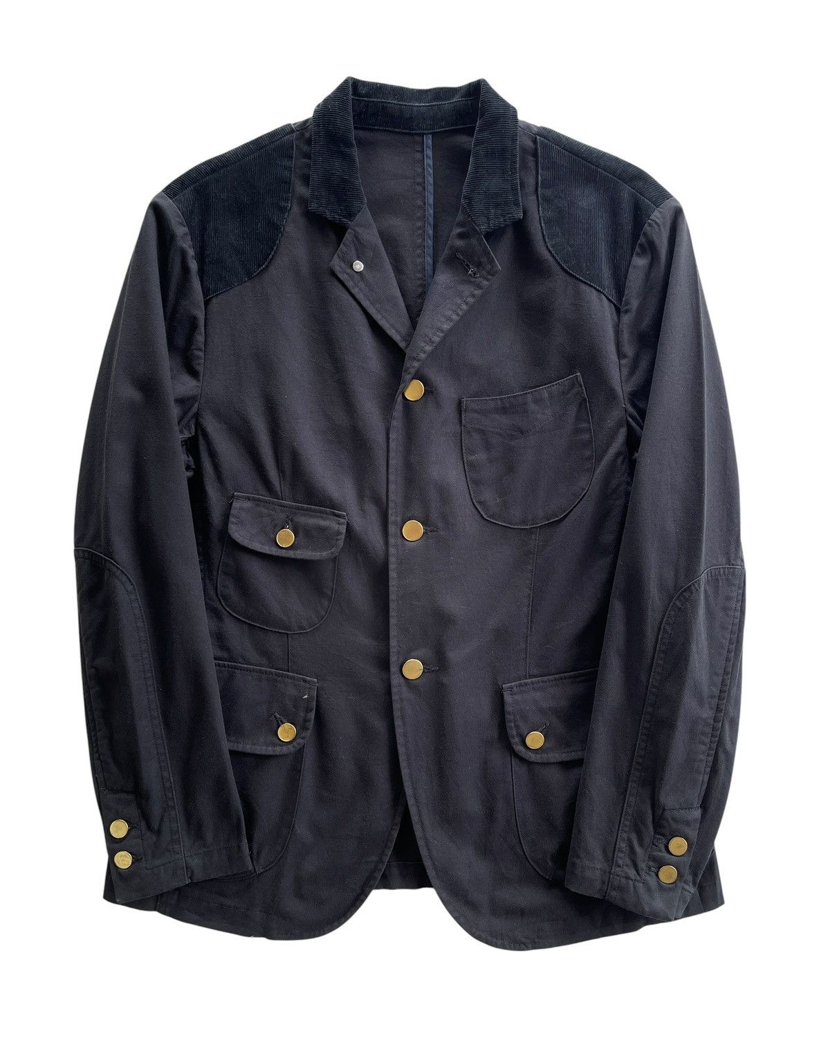 02DERIV. 02DERIV. Corduroy Trim Hunting Jacket Black Size US L / EU 52-54 / 3 - 2 Thumbnail