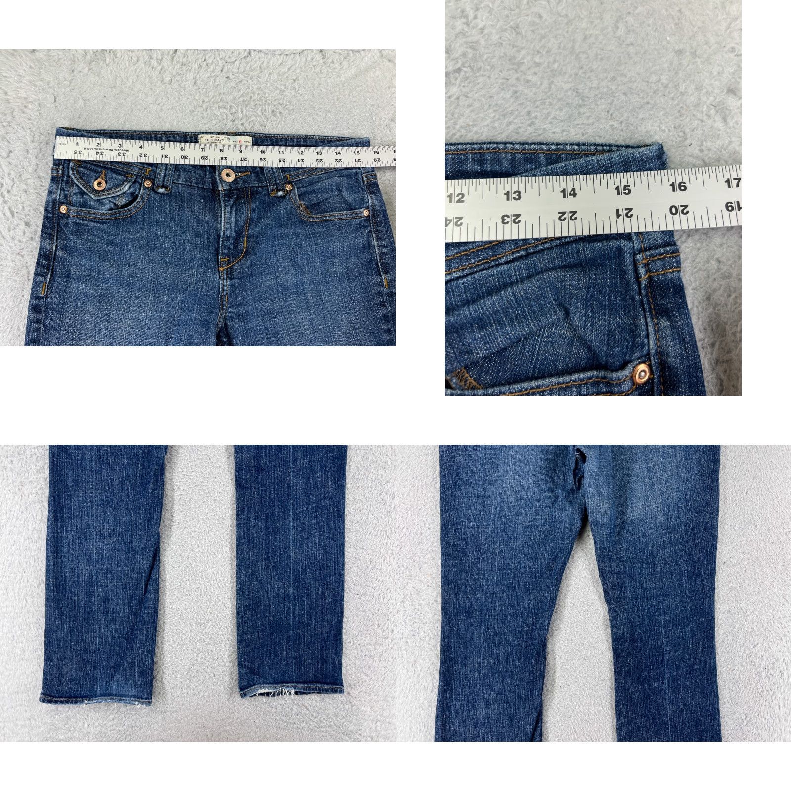 Old Navy Old Navy Blue Denim Jeans Bootcut - Jeans - 6 - Womens - Medium Wash - 29in Inseam - Cotton - Regular Fit Size 28" / US 6 / IT 42 - 9 Thumbnail