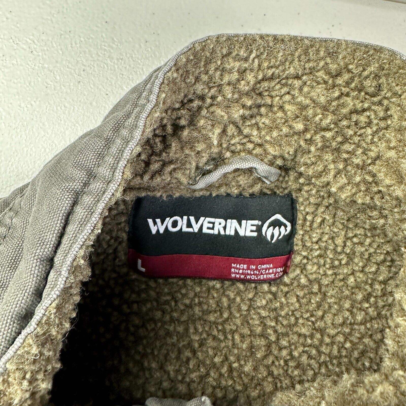 Wolverine Wolverine Sherpa Lined Canvas Outdoor Work Vest Full Zip Size US L / EU 52-54 / 3 - 4 Thumbnail