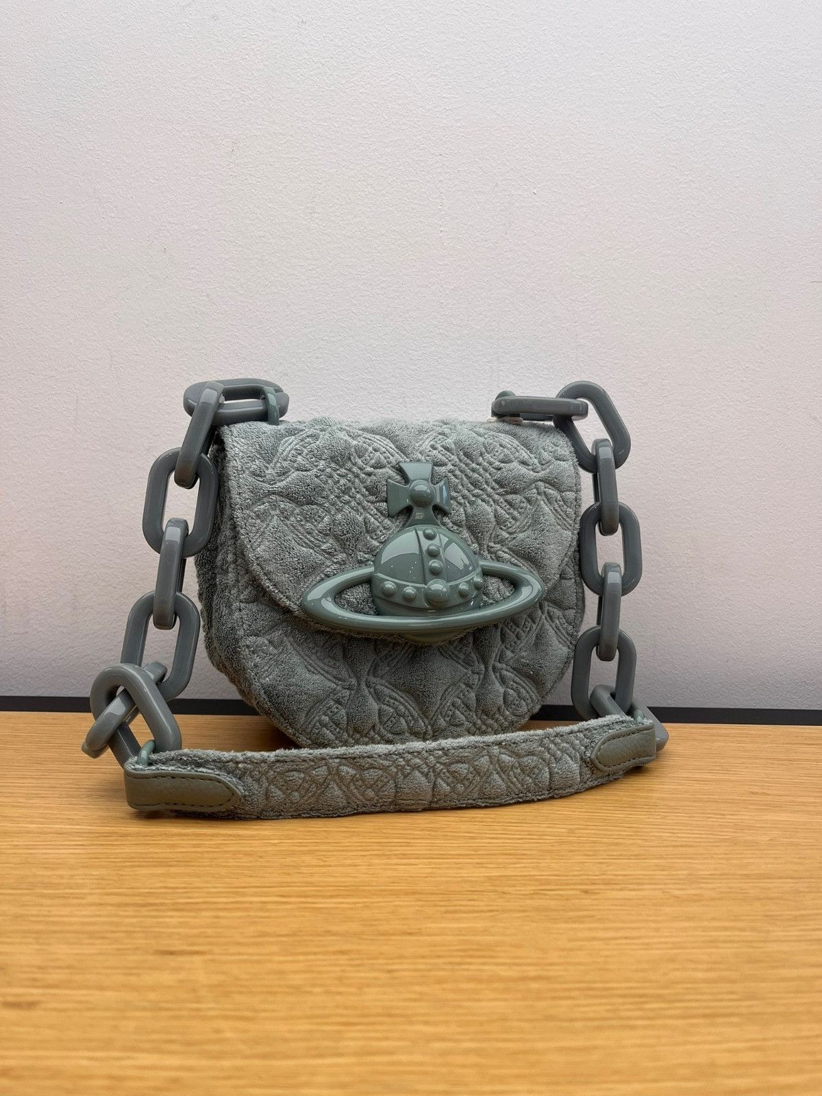Vivienne Westwood o1f1d3z0625 Size: OS / Jodie Saddle Bag in Light Green Size ONE SIZE - 1 Preview