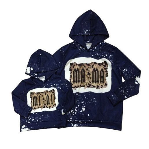 Other Mama Graphic Hoodie Navy Blue Splatter Print Adult Size Medi Size M / US 6-8 / IT 42-44 - 3 Thumbnail