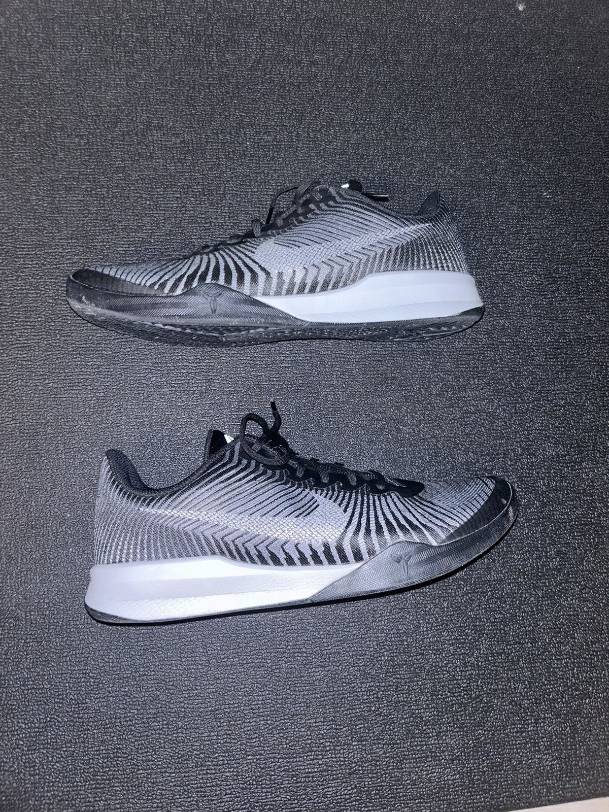 image of Kobe Mentality x Nike Kb Mentality 2 Shoes in Black White Grey, Men's (Size 12)