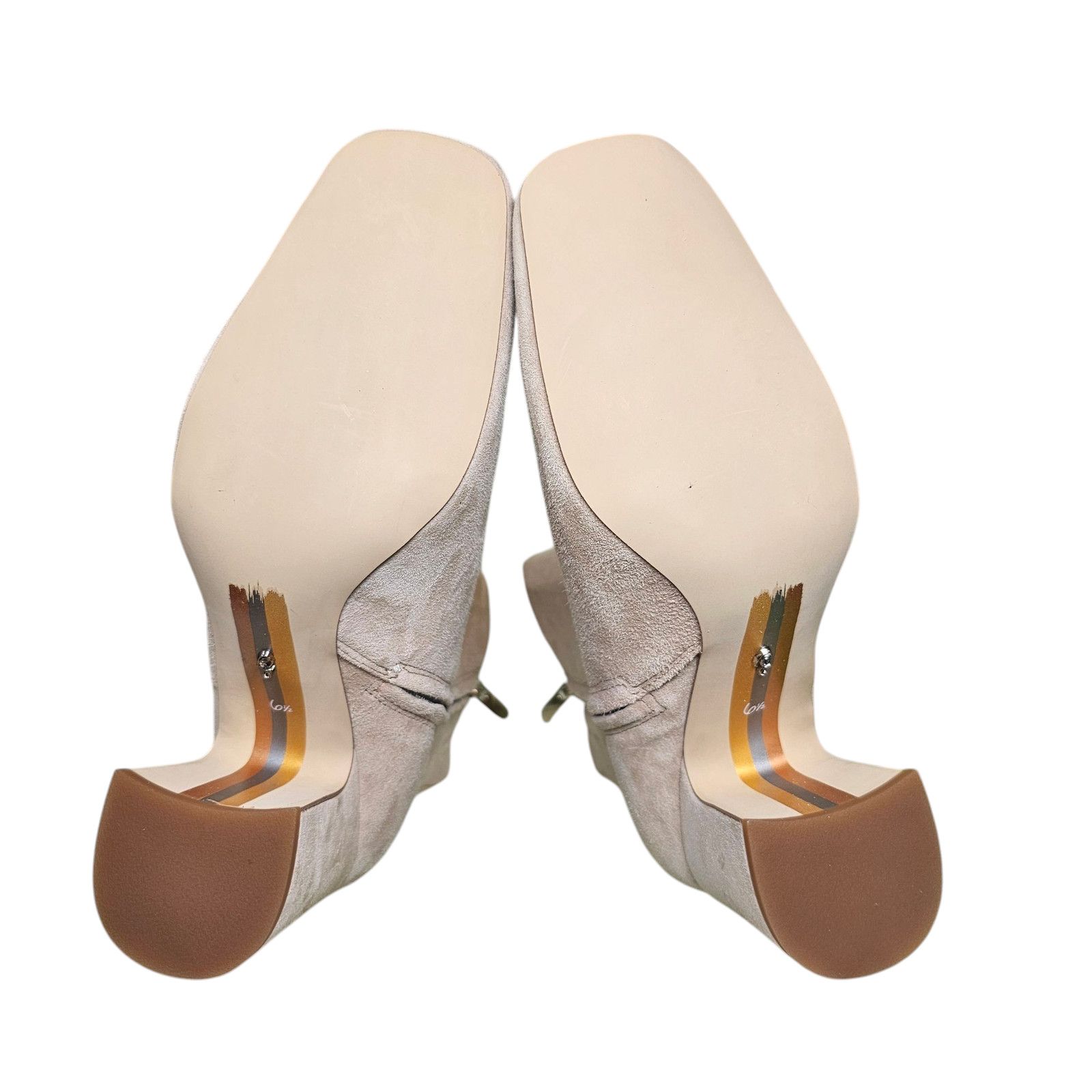 Sam Edelman Sam Edelman Fawn Ankle Boots, New in Box, Warm Oat Suede 6.5 Size US 6.5 / IT 36.5 - 4 Thumbnail