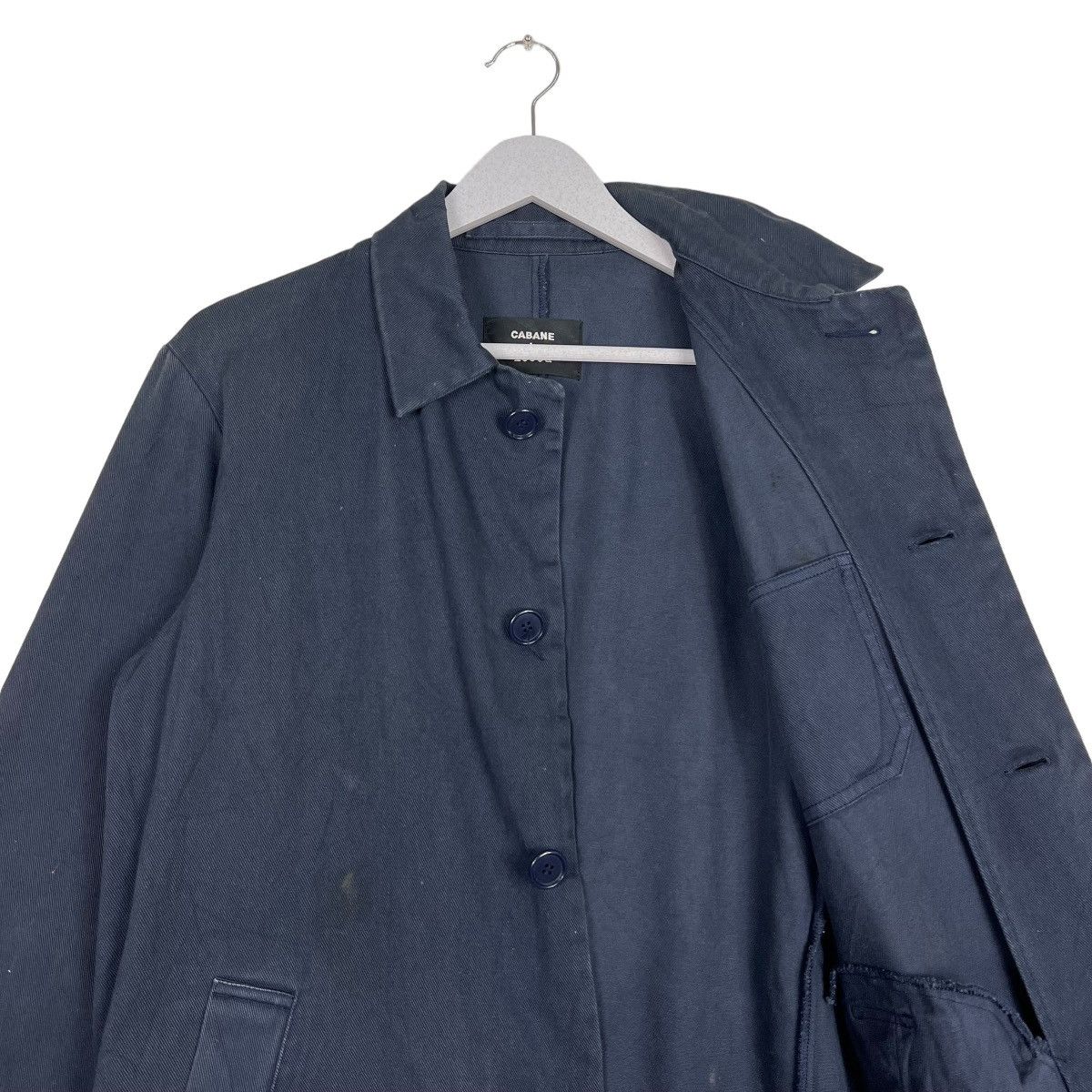 CABANE de ZUCCa 🔥 ZUCCA ISSEY MIYAKE INDIGO LONG JACKET Size US S / EU 44-46 / 1 - 10 Thumbnail