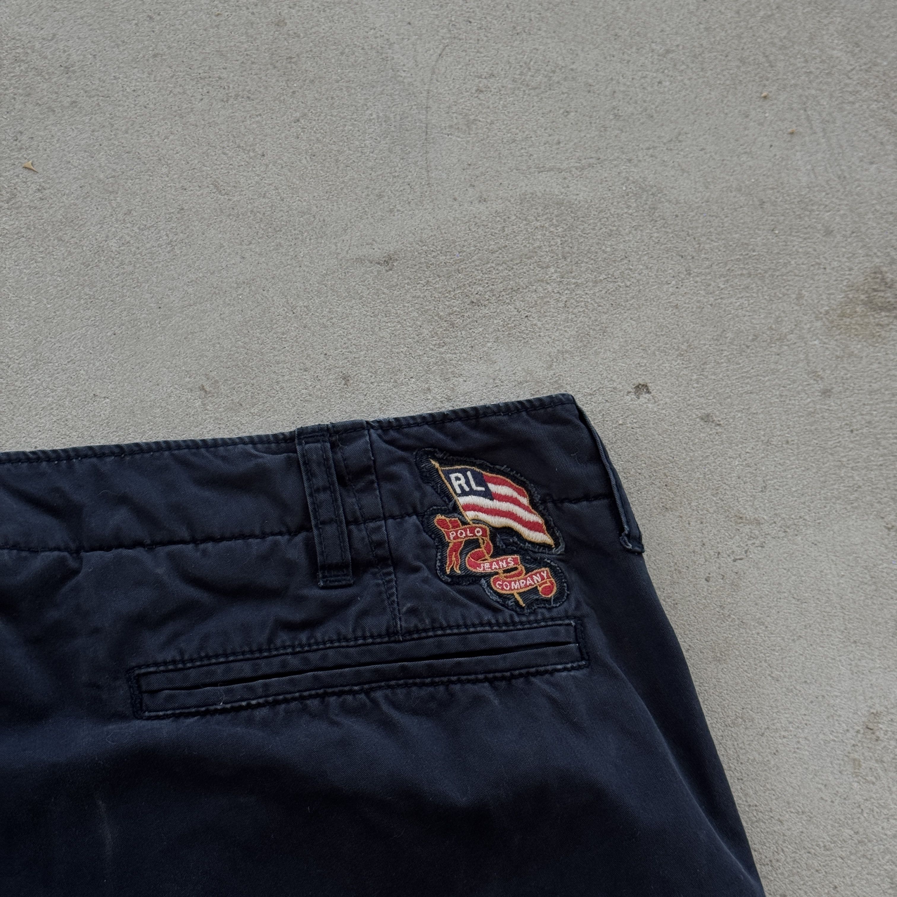 Polo Ralph Lauren Polo Jeans Co Ralph Lauren Navy Chino Pants Flag Logo 38x34 Size US 38 / EU 54 - 3 Thumbnail