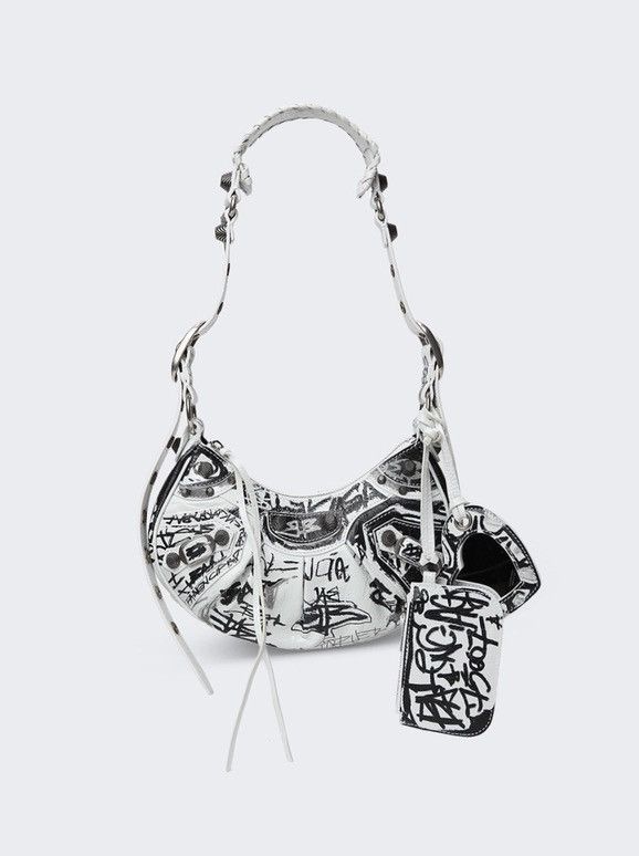 Balenciaga Balenciaga Cagole XS Graffiti Shoulder Bag Size ONE SIZE - 1 Thumbnail