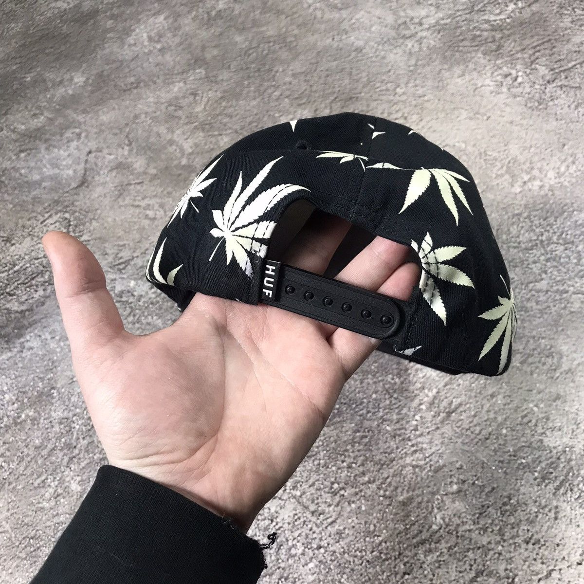 Vintage Y2K HUF Skate Cannabis Leaf All Over Print Cap Tapered OS Size ONE SIZE - 4 Thumbnail