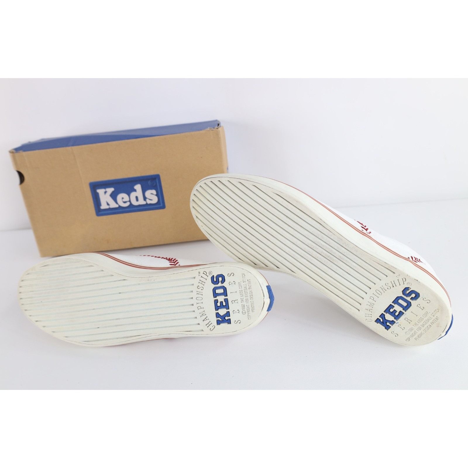 Keds Vintage 90s Keds Distressed Leather Baseball Sneakers Shoes Size US 10 / IT 40 - 12 Thumbnail