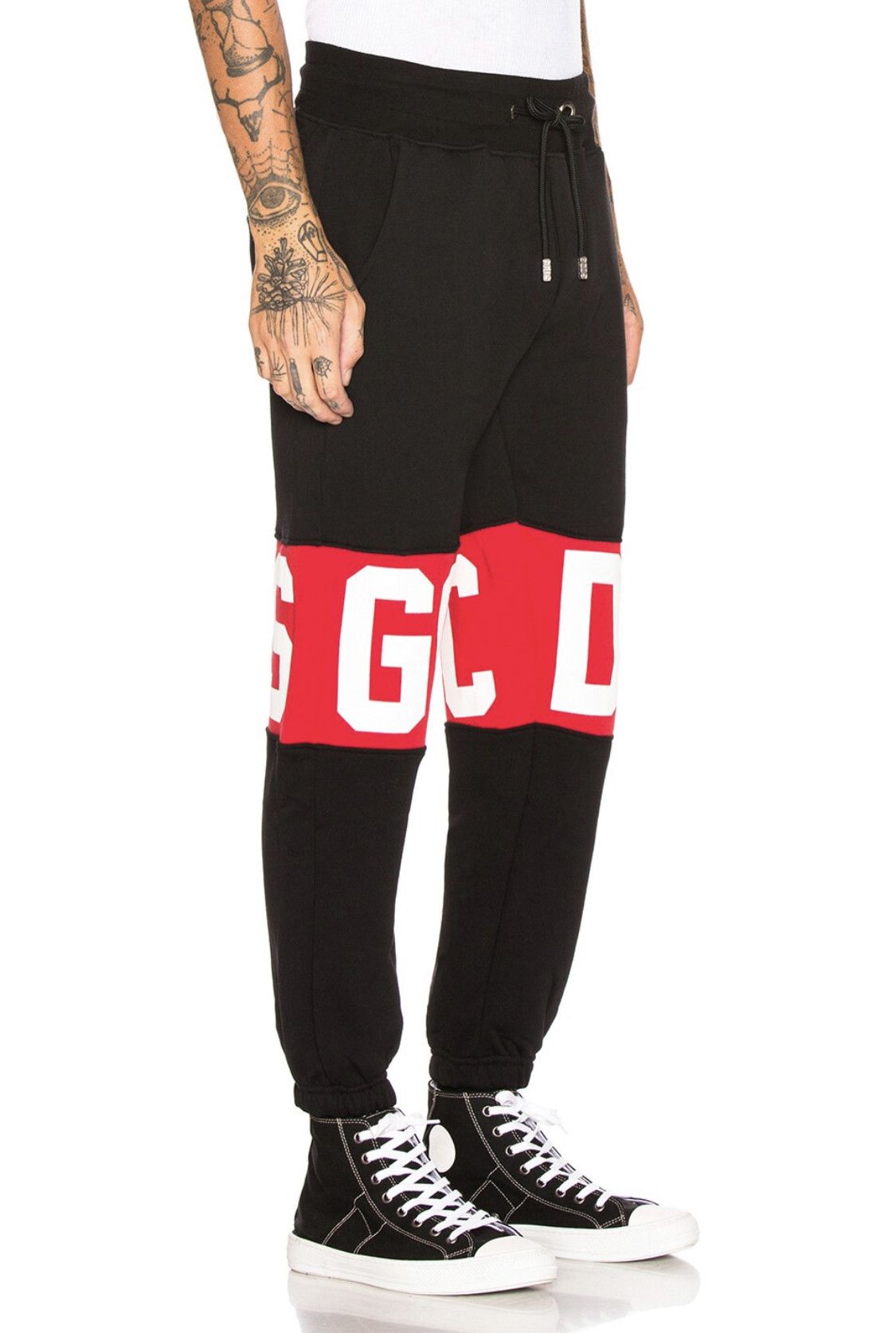 GCDS 💯Auth GCDS Pantalone Logo Drawstring Tracksuit Sweatpants Size US 31 - 14 Thumbnail