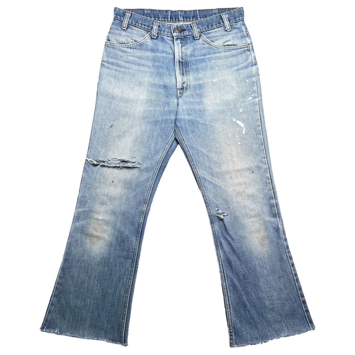 Levi's × Vintage Vtg 70s Levi’s Orange Tab 646 Bellbottom Flare Denim Jeans Size US 32 / EU 48 - 1 Thumbnail