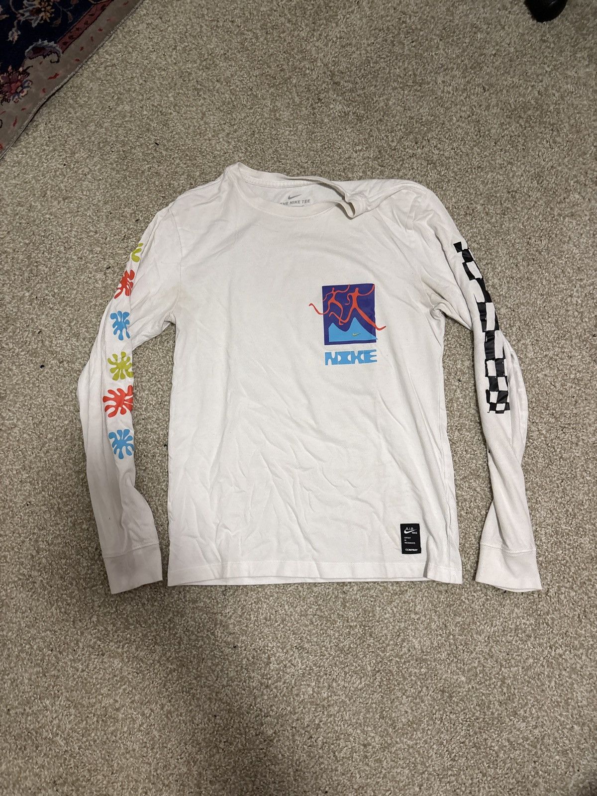 Nike × Vintage Nike long sleeve T shirt White - Small Size US S / EU 44-46 / 1 - 1 Thumbnail