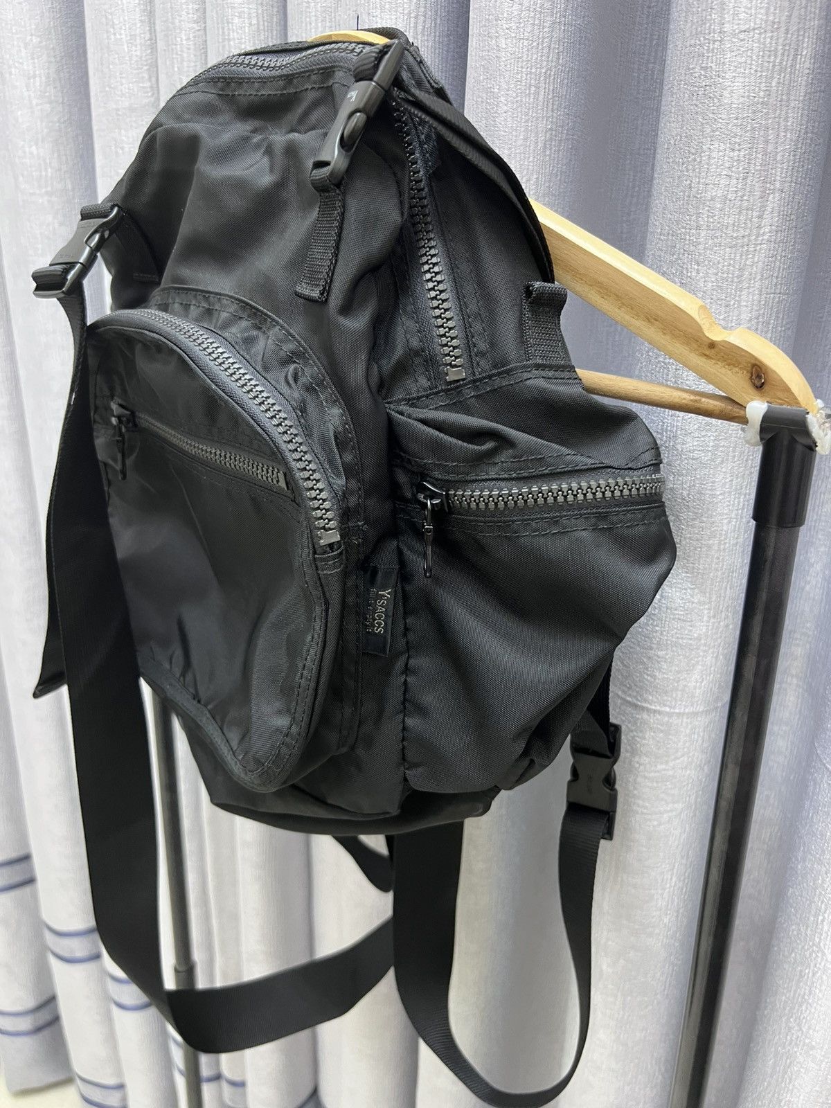 Yohji Yamamoto Ysaccs Yohji Yamamoto Black 2 Ways Backpack Sling Bag Size ONE SIZE - 3 Thumbnail