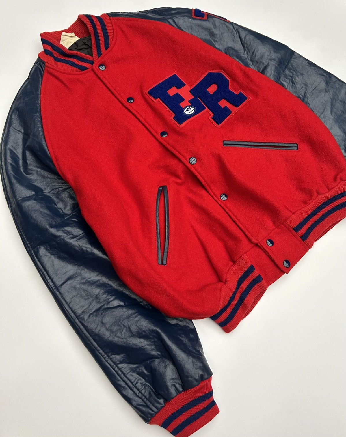 Howe × Vintage Vintage Howe Athletic Varsity Letterman Baseball Jacket Size US XL / EU 56 / 4 - 3 Thumbnail