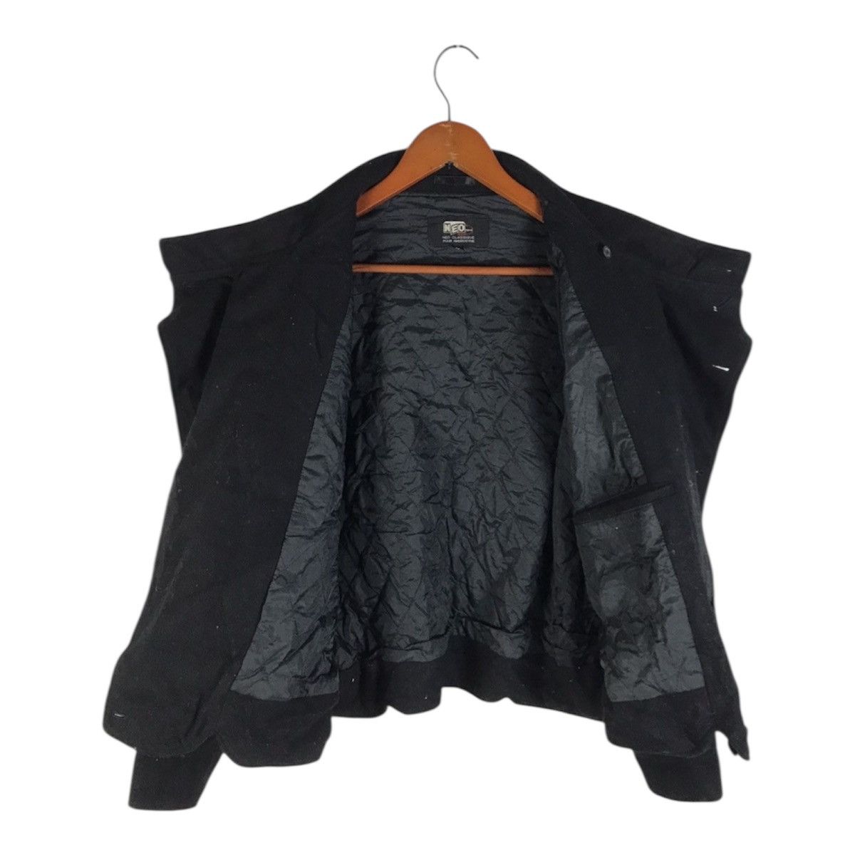 Issey Miyake Avant-Garde ‘NEO MEN’ Asymmetrical Black Batwing Boxy Jacket Size US M / EU 48-50 / 2 - 4 Thumbnail