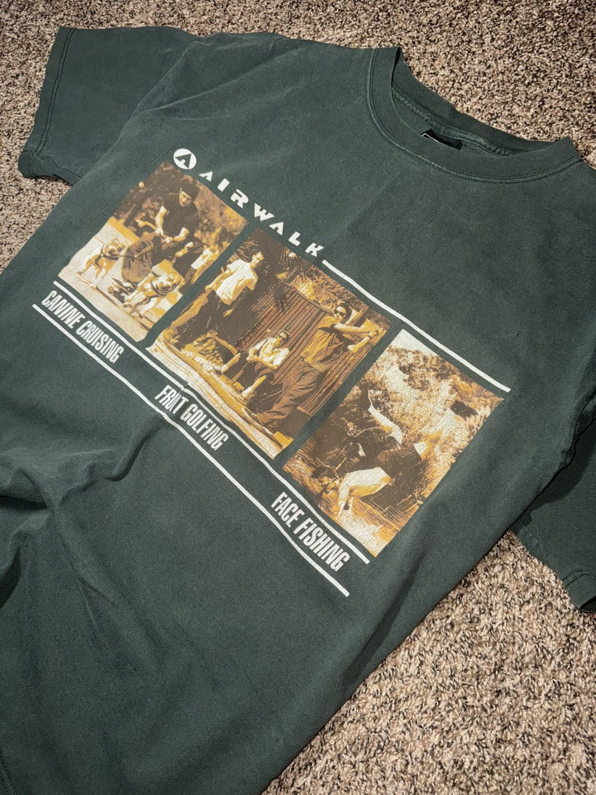 Airwalk Vintage Airwalk Skate Graphic Tee Forest Green XL Size US XL / EU 56 / 4 - 2 Thumbnail