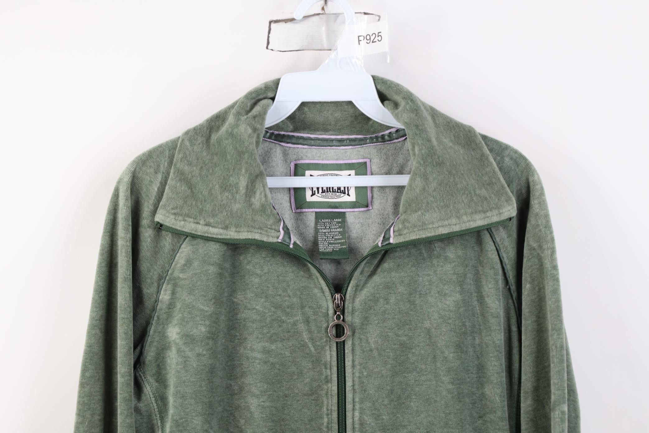 Everlast Vintage 90s Y2K Everlasting Boxing Terry Cloth Velour Jacket Size L / US 10 / IT 46 - 2 Thumbnail