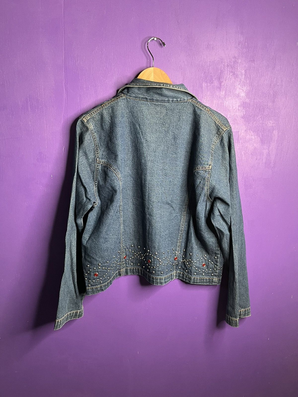 Vintage Vintage 00s don’t mess with Texas bedazzled denim jacket Size M / US 6-8 / IT 42-44 - 2 Thumbnail