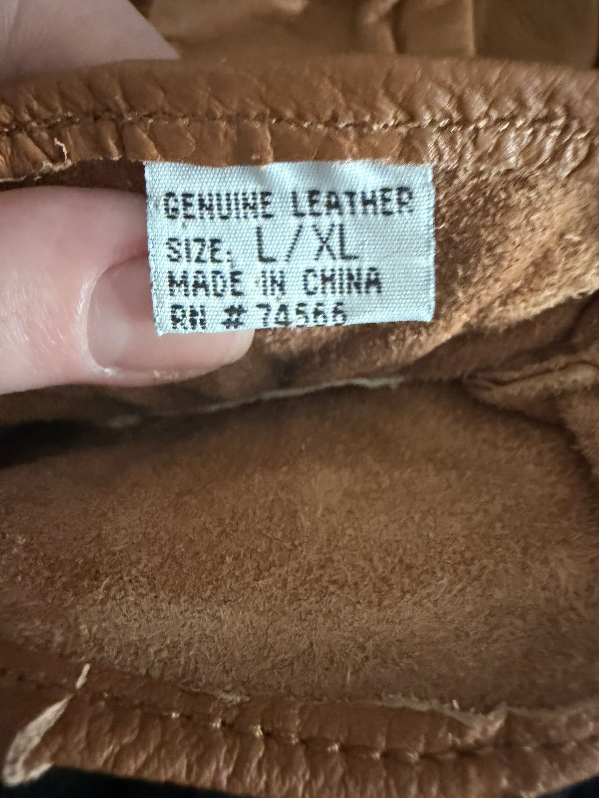 Marlboro VTG Marlboro Unlimited gear brown leather driving glove L/XL Size ONE SIZE - 4 Thumbnail