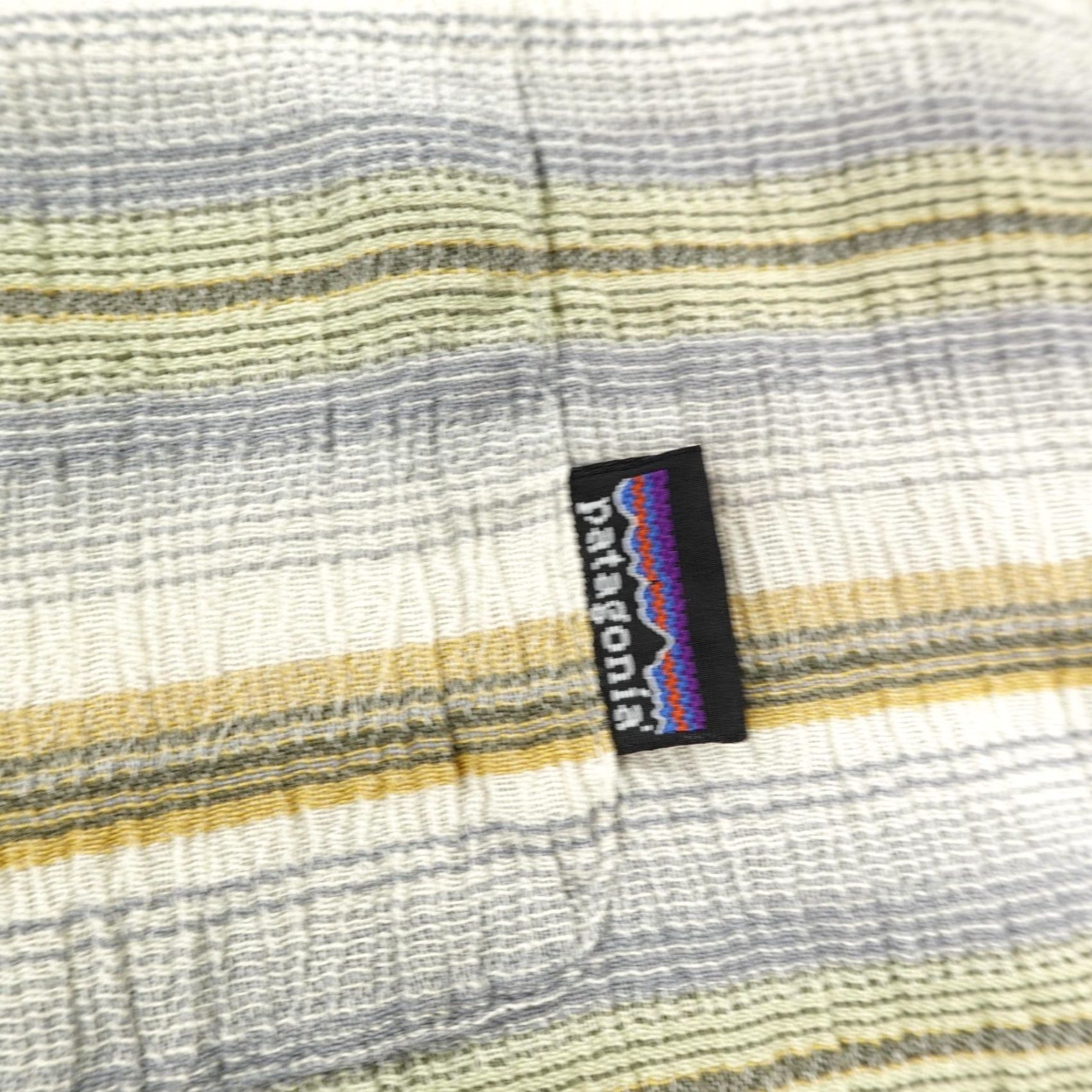 Patagonia VINTAGE Patagonia Shirt Men XL Beige Blue Green Orange Stripes Button Up Organic Size US XL / EU 56 / 4 - 4 Thumbnail