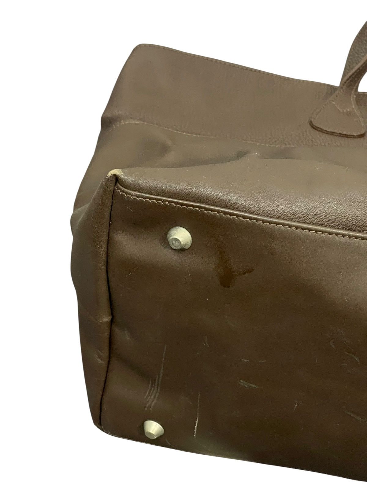 Genuine Leather Full Leather Tusting Handmade in England Tote Bag 6🟩 Size ONE SIZE - 6 Thumbnail