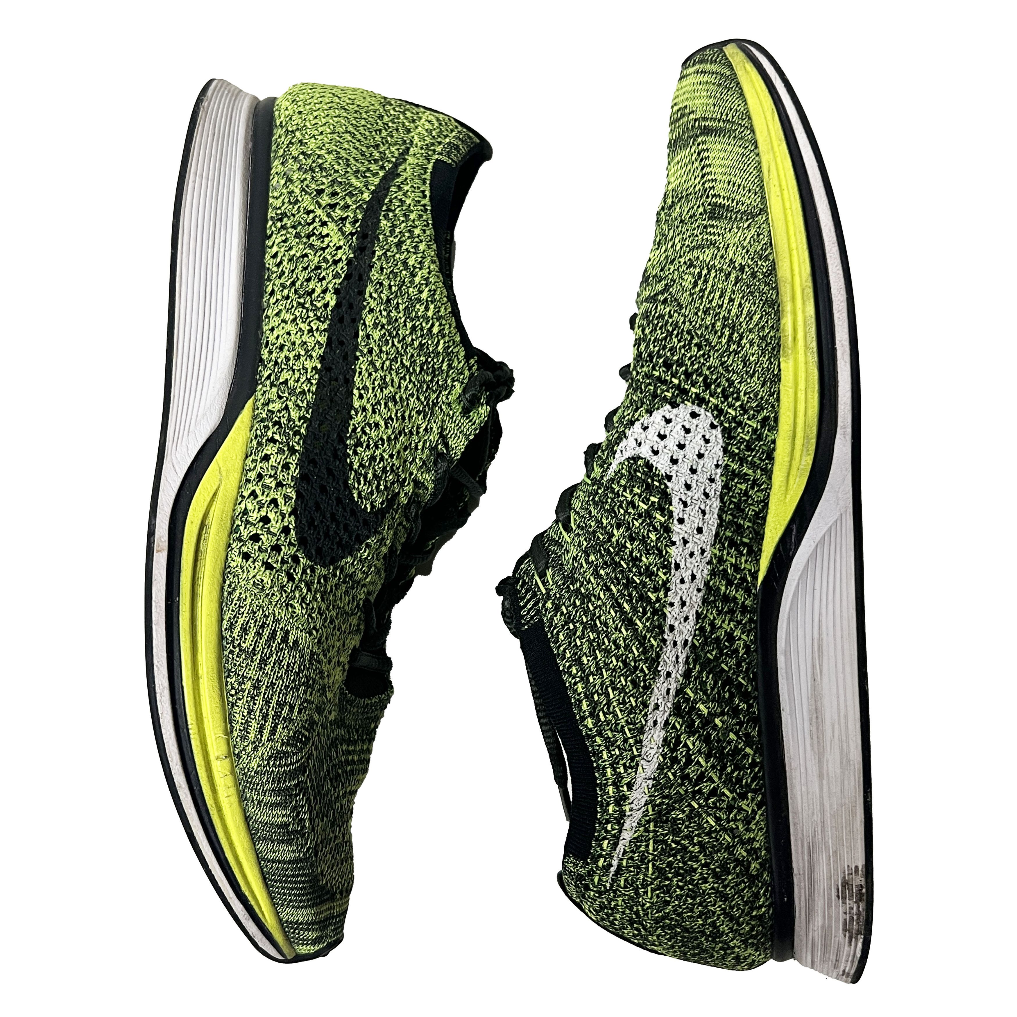 Nike Flyknit Racer Volt Black Sequoia Green 2016 Size US 9.5 / EU 42-43 - 1 Thumbnail