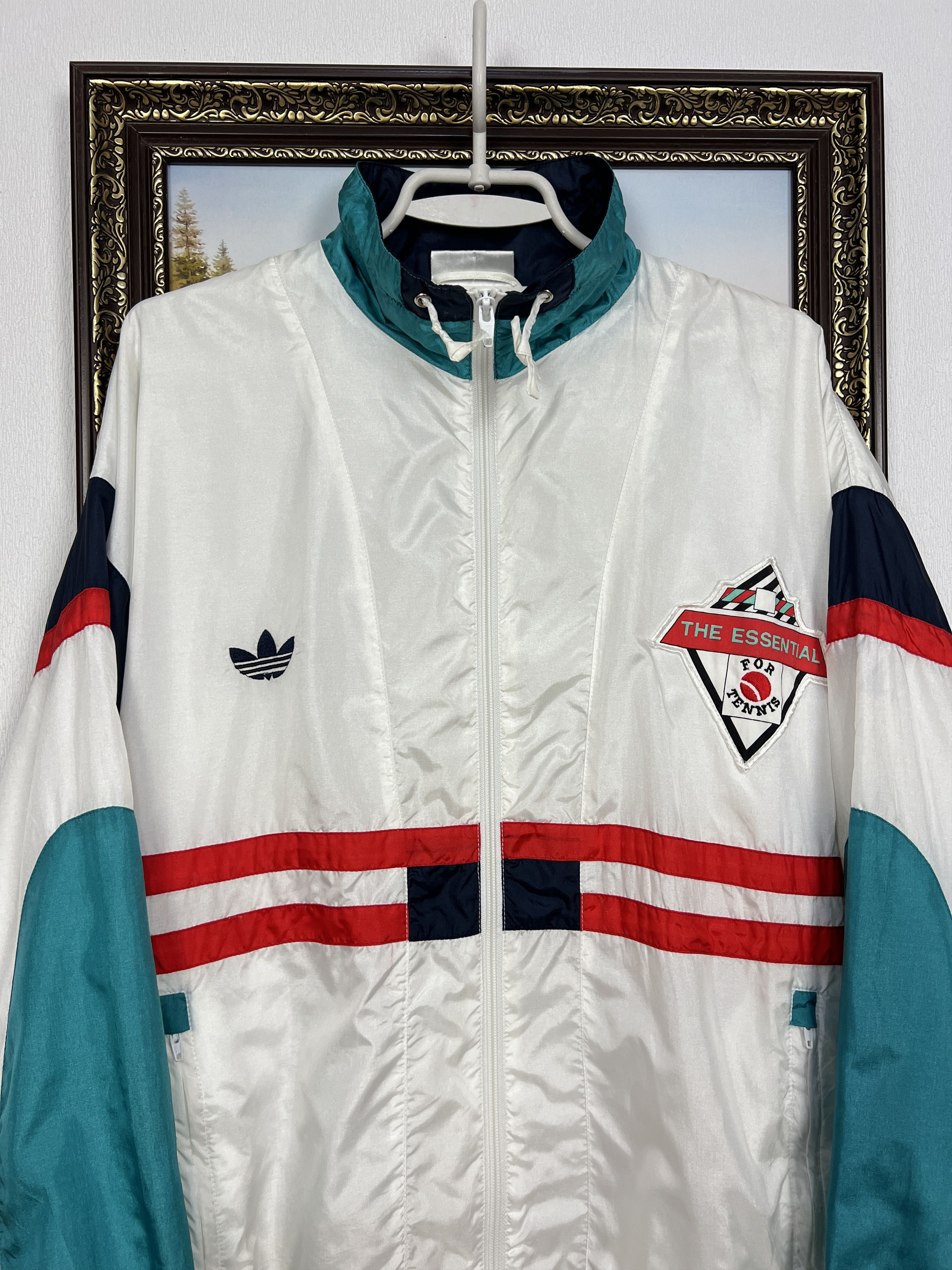 Adidas Vintage 90's ATP Tennis Jacket Track Top Zip Edberg Lendl Size US M / EU 48-50 / 2 - 2 Thumbnail