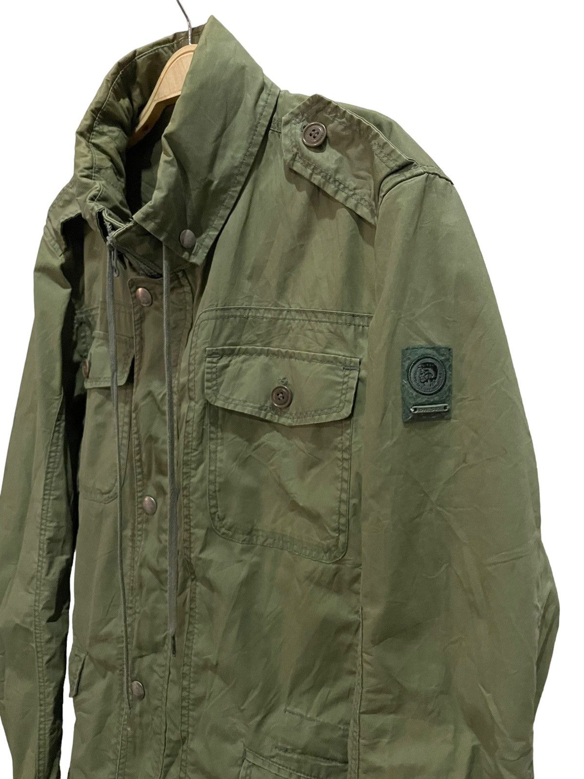 Diesel Vintage 90s Diesel Hooded Spalmatura Water Resistance Jacket Size US XL / EU 56 / 4 - 7 Thumbnail