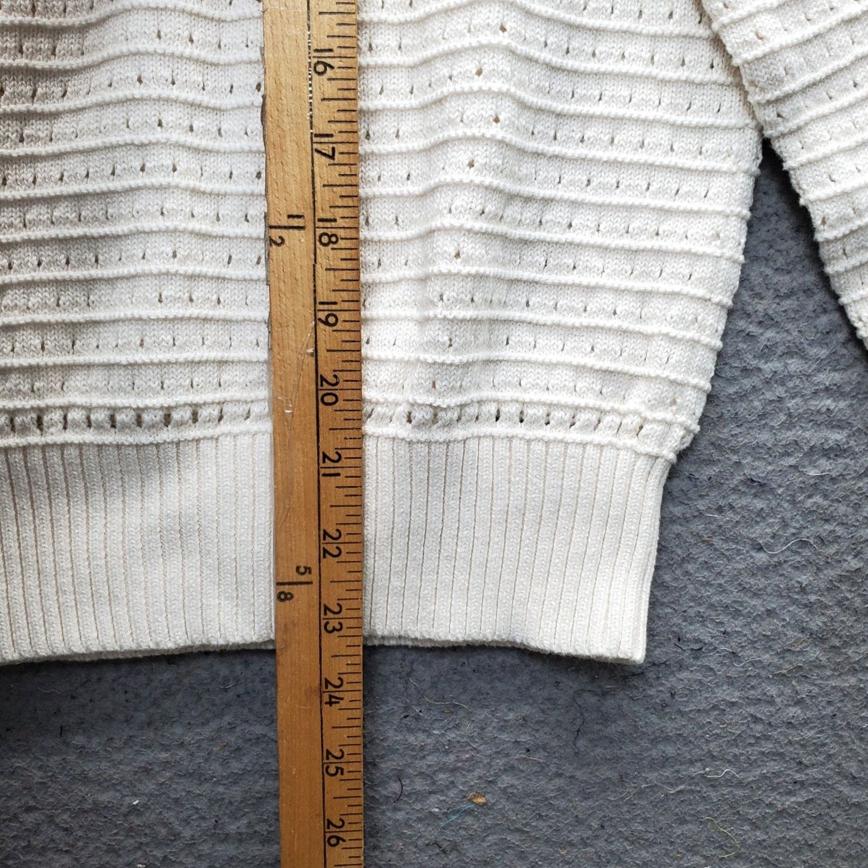 Loft LOFT Womens Tan Knit Raglan Sleeve Crew Neck Pullover Textured Sweater Size M Size M / US 6-8 / IT 42-44 - 3 Thumbnail