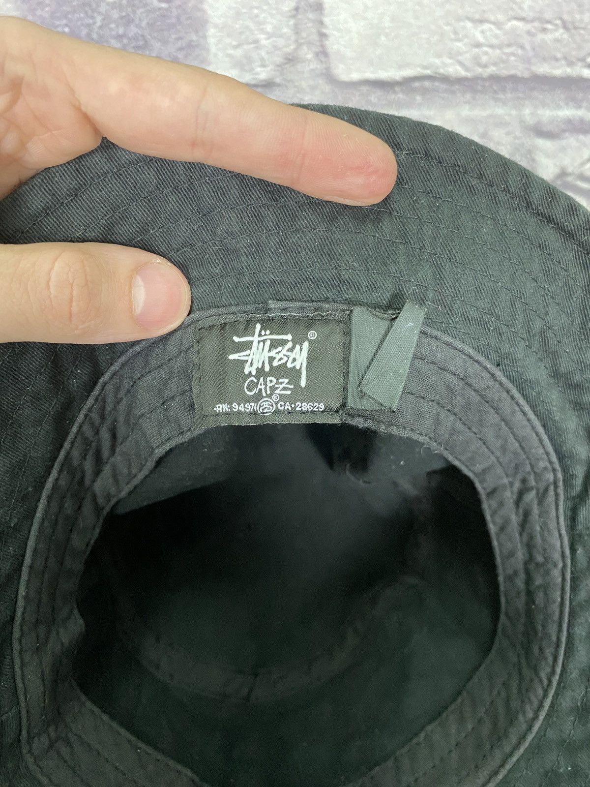 Stussy Vintage rare panama cap hat Stussy big logo swoosh y2k Size ONE SIZE - 5 Thumbnail