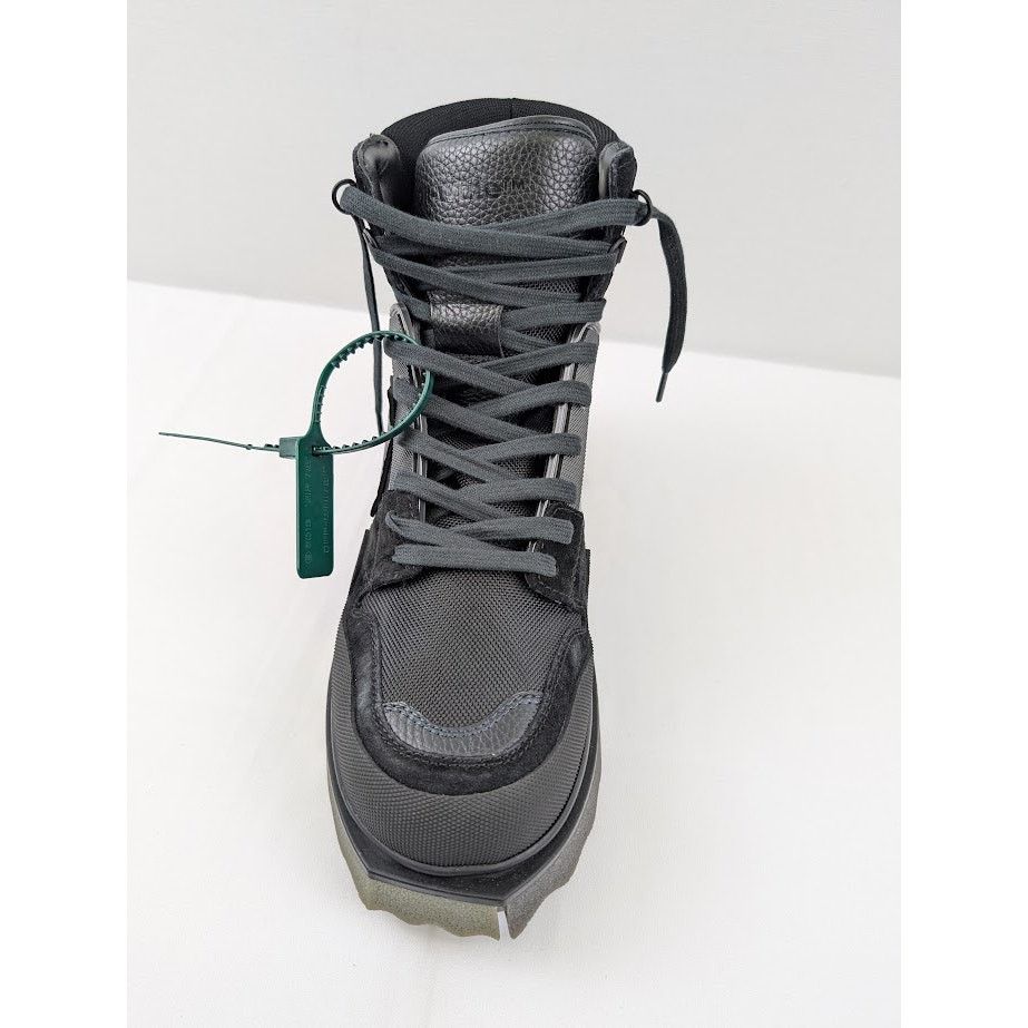 Off-White o1rshd1 Hiking Sponge Sneaker Boots in Black / Khaki Size US 9 / EU 42 - 6 Thumbnail