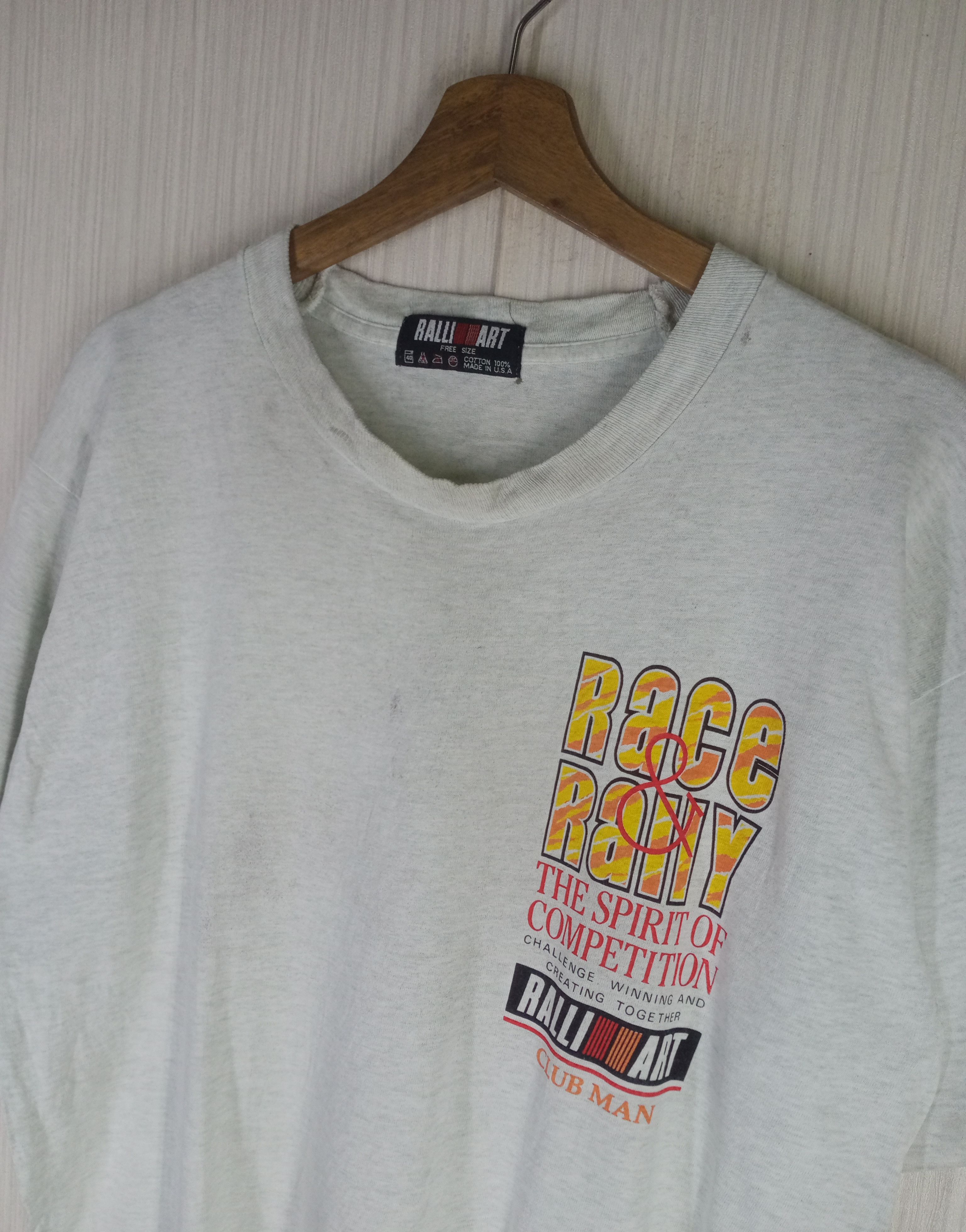 Sports Specialties × Vintage Very Rare Vintage 80s Ralliart Race & Rally Tshirt Size US L / EU 52-54 / 3 - 4 Thumbnail