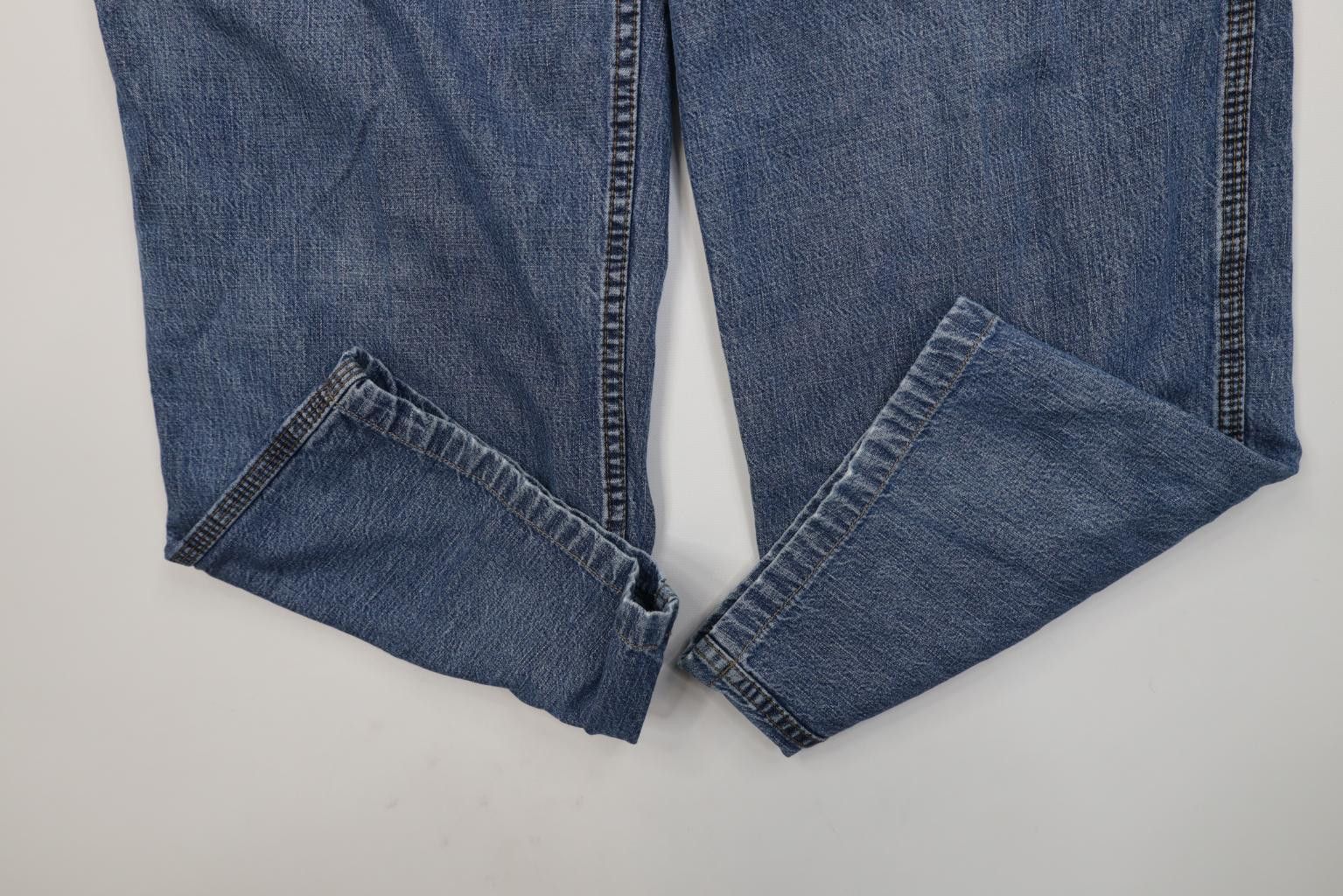 Tommy Hilfiger Vintage 90s Y2K Tommy Hilfiger Wide Leg Cargo Denim Jeans Size 34" / US 12 / IT 48 - 5 Thumbnail