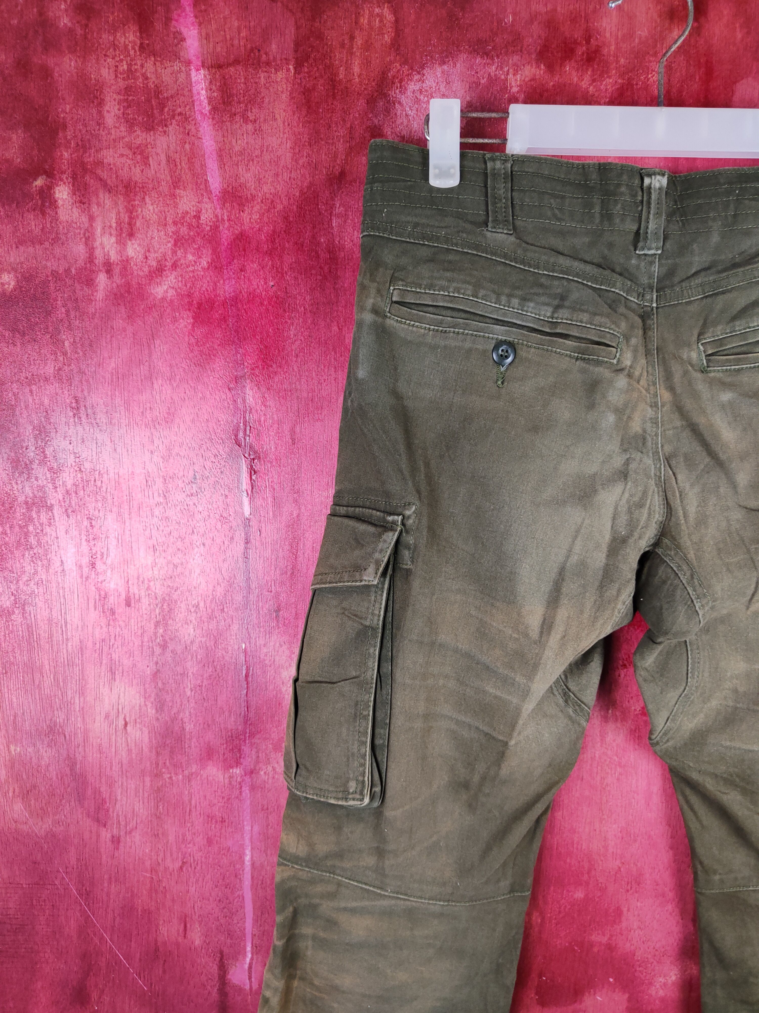 Japanese Brand DL Geride Faded Multipocket Tactical Cargo Pants #S2225 Size US 30 / EU 46 - 8 Thumbnail