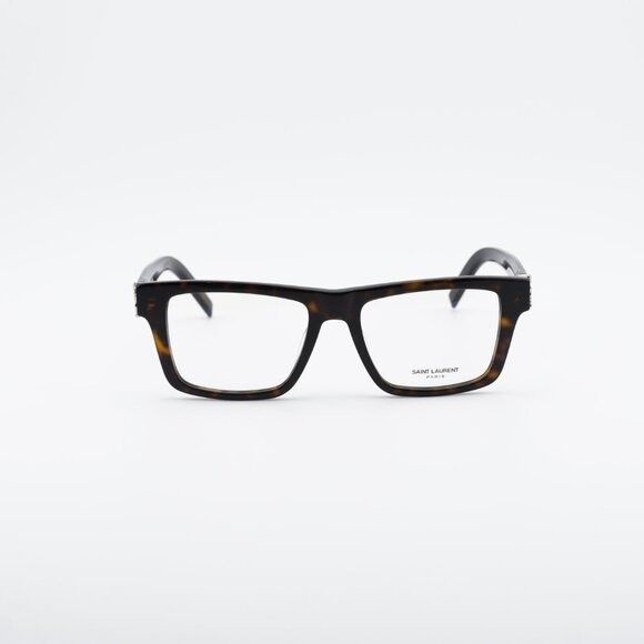 Saint Laurent Paris Saint Laurent SL M10_B 002 Square Eyeglasses Dark Havana 52m Size ONE SIZE - 2 Thumbnail
