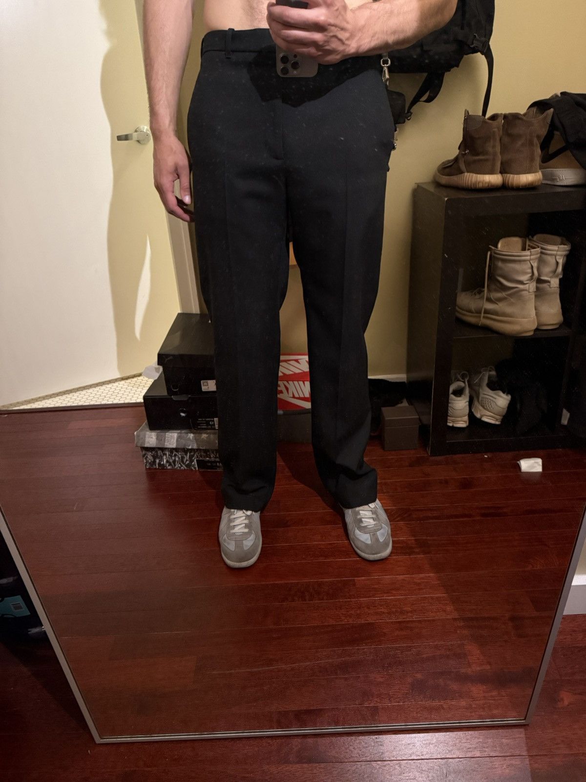 Balenciaga Flared high waisted pant Size US 34 / EU 50 - 7 Thumbnail
