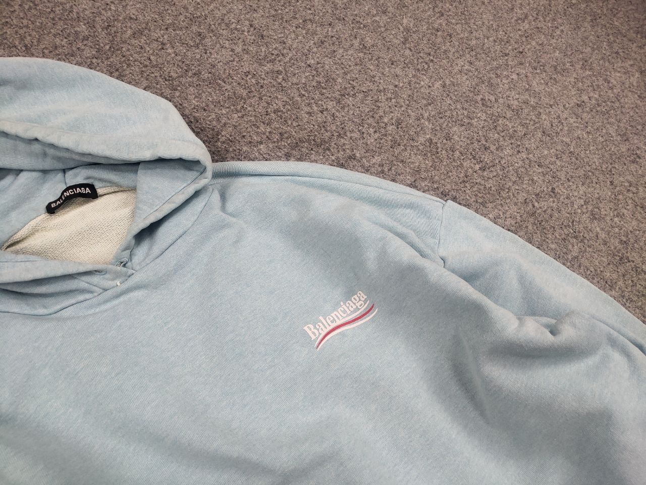 Vintage Balenciaga Political Campaign Logo Oversized Used Hoodie Size US M / EU 48-50 / 2 - 7 Thumbnail