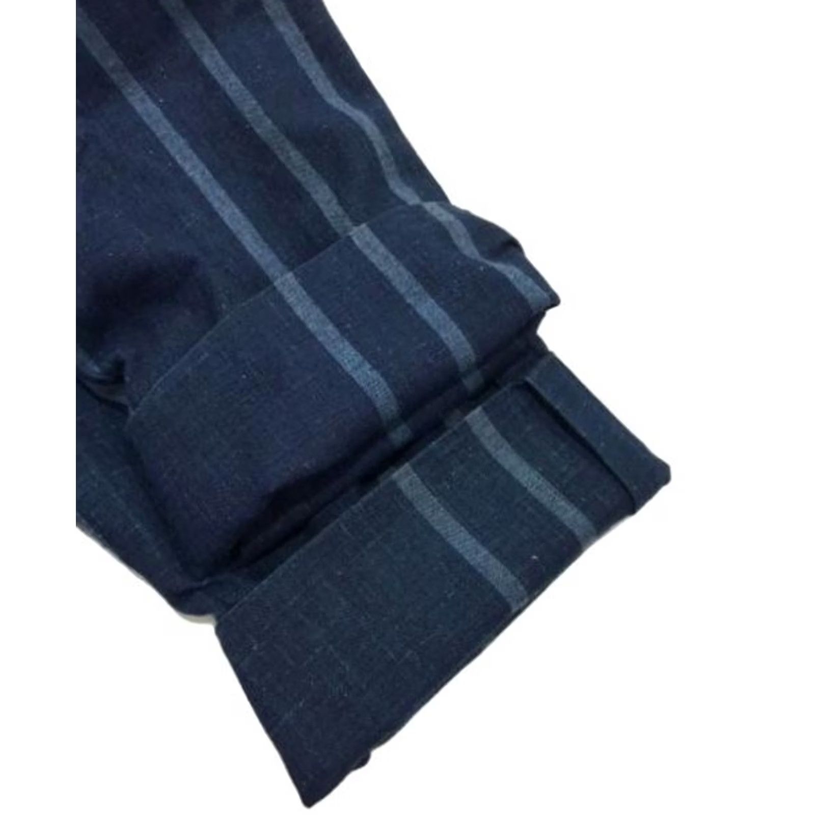 Issey Miyake VINTAGE ISSEY MIYAKE BAND COLLAR DESIGN SHIRT MEN NAVY SIZE M USED Size US M / EU 48-50 / 2 - 5 Thumbnail