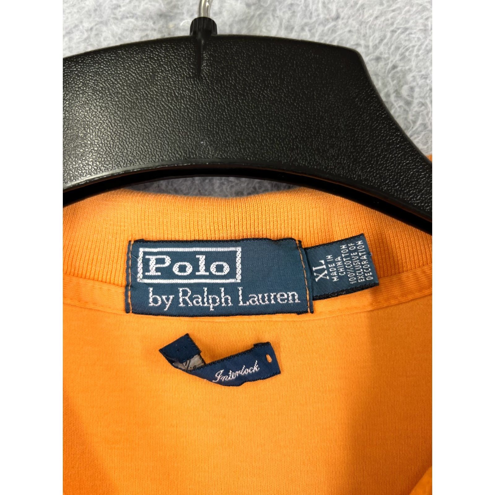 Ralph Lauren VINTAGE Ralph Lauren Polo Shirt Mens XL Orange Interlock Cotton Jersey Polo Shirt Size US XL / EU 56 / 4 - 7 Thumbnail